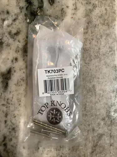 Top Knobs Cabinet Pull TK703PC 3 3/4" Cabinet Drawer Knob Polished Chrome Silver - Picture 3 of 3