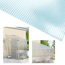 6-24pcs Polycarbonate Sheets Twin Wall Glazing Greenhouse Shed Replacement Panel