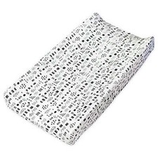 Honest Baby Organic Cotton Black  White Patterned Changing Pad Cover NEW