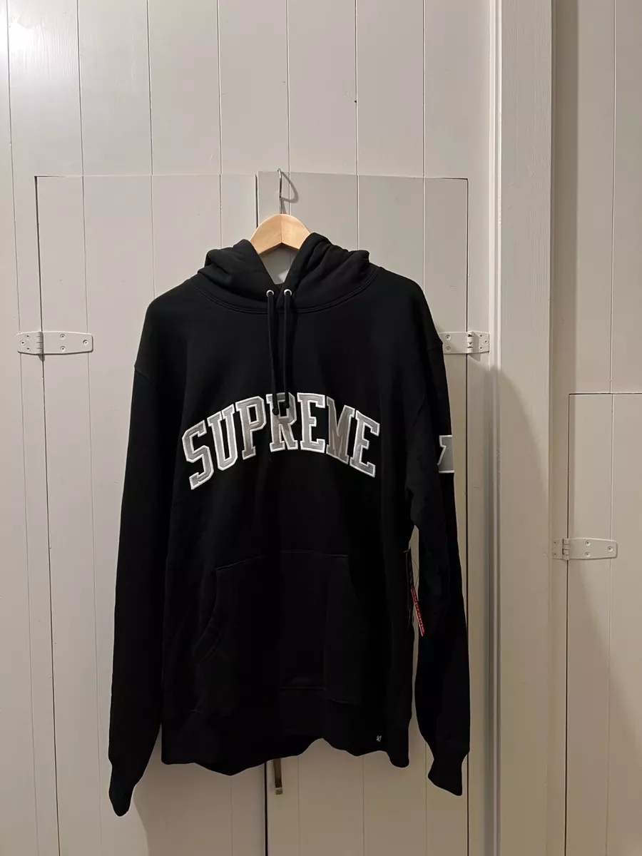 Supreme raiders hoodie best sale white
