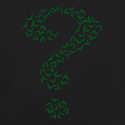 Green Bat Question Mark - Mens T-Shirt - Film Movie Riddler Comic Fan ...