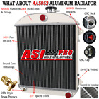 <!--F#f_0-->Aluminum 3 Row Radiator Fit 56-60 Holden F Series FE FC 2.2L 2.3L 6cyl Petrol MT<!--F/-->