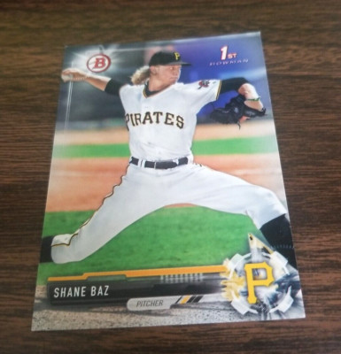 SHANE BAZ 2017 1st BOWMAN DRAFT CARD BD-44 TAMPA RAYS/PIRATES(FIRST ROOKIE BASE)