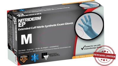 Innovative Healthcare Corp NitriDerm Gloves, Extended Cuff, XX-LARGE- 800 CT