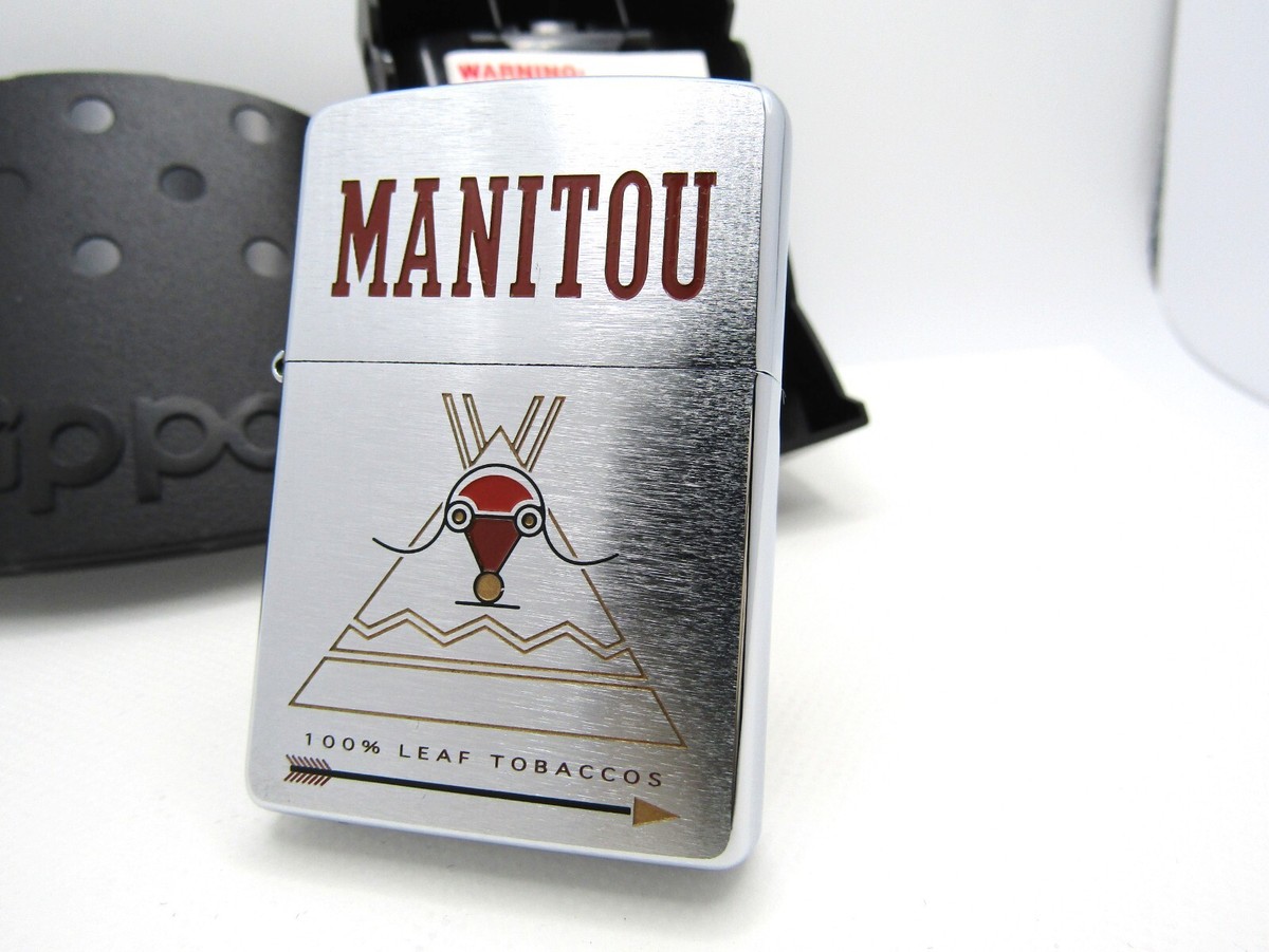 Manitou Tobacco Cigarette Engraved ZIPPO 2004 Unfired Rare