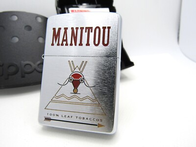 Manitou Tobacco Cigarette Engraved ZIPPO 2004 Unfired Rare