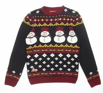 Rock & Revival Herren Pullover schwarz Acrylmischung Größe S Lo