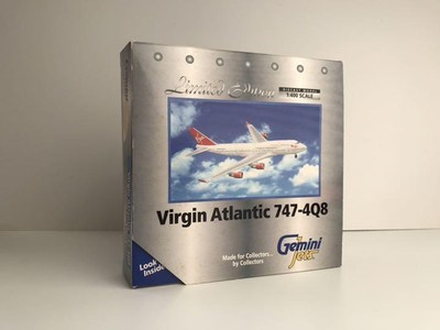 航空機・ヘリコプター Gemini Jets Virgin Atlantic 747-4Q8 Gemini Jets Airplane Model Virgin Atlantic Boeing 747-4Q8 1