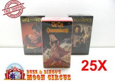 25x DOUBLE VHS MOVIE SIZE E CLEAR PLASTIC PROTECTIVE BOX PROTECTORS READ 