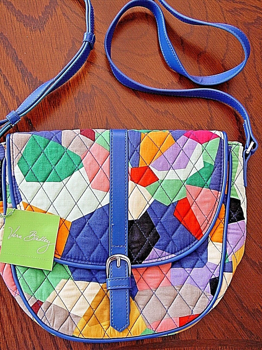 Vera bradley slim shop saddle bag