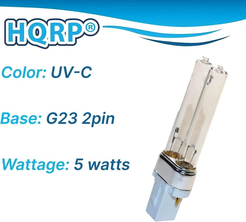 2x Bombillas UV-C de HQRP para purificadores de aire GermGuardian AC4900 AC5300B AC5350B AC5350W Foto 4 de 4