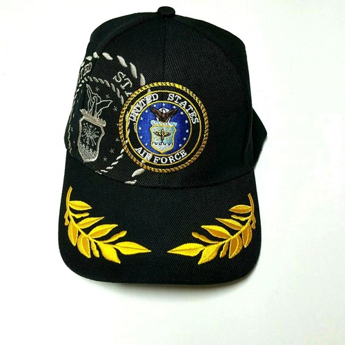 Emblema de la Fuerza Aérea de los Estados Unidos Gorra de pelota de béisbol Sombrero Camo Marrón Militar Ajustable C1 - Imagen 9 de 19