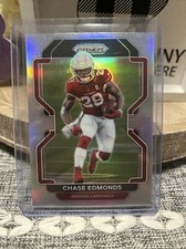 2021 Panini Prizm Football Chase Edmonds Base Silver Prizm Card #77 Cardinals