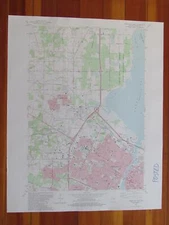 Green Bay West Wisconsin 1983 Original Vintage USGS Topo Map