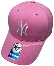 MLB New York Yankees ('47 Brand) KIDS MVP Hat Rose Pink