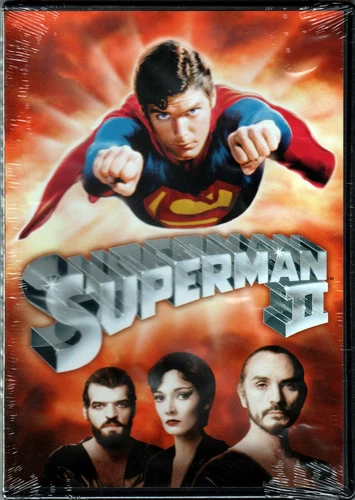 SUPERMAN II 2 The SEQUEL on a DVD of DC COMIC Book SUPER HERO Vtg ACTION Classic