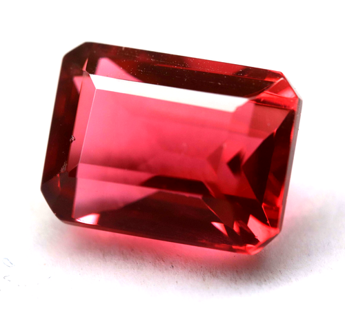 7.75 Ct Certified Natural Madagascar Red Garnet Square Cut Loose Gemstone - Picture 6 of 9