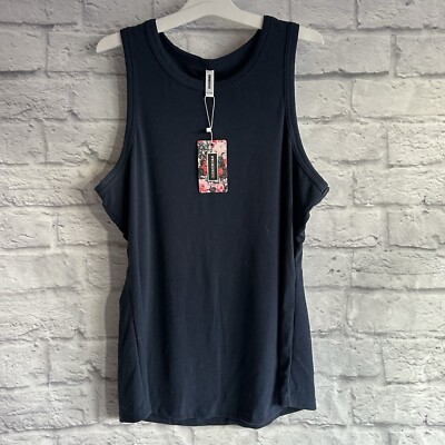 NEW WITH TAGS AMAZON BRANDED NAY BLUE HIGH NECK TANK TOP WOMENS XXL 