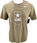 NEW US Army Black Knights Nike Dri-Fit Tee Core Cotton Crew Neck T-Shirt Men L