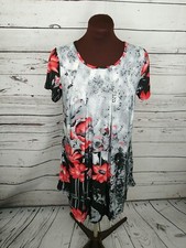 Simply Aster Red Black Floral Dress