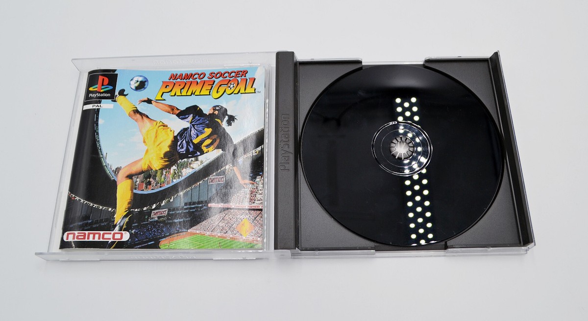 Jeu PS1 NAMCO Soccer Prime Goal - PAL FR Complet (boîte + Notice), Excellent état