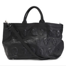 New Io Pelle Leather Skull Handbag
