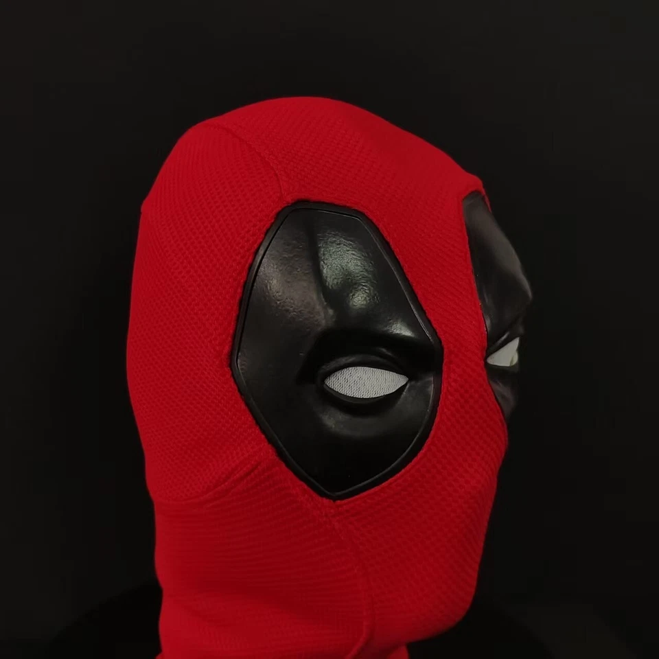 Deadpool Fabric Mask Adults Masquerade Fancy Dress Halloween Cosplay Props - Image 4 of 4