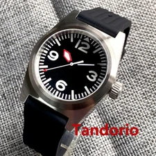 Tandorio 38mm Double Bow Sapphire Glass NH35A Pilot Aviation Automatic Men Watch