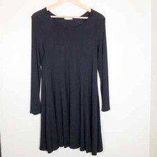 LUSH Nordstrom's Women's Long Sleeve Scoop Neck T-Shirt Dress sz S Made in USA