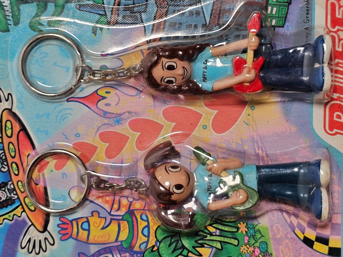 PUFFY ロドニーグッズ キーチェーン、ピンバッジ、フィギュア他のセット Rodney Greenblat Puffy AmiYumi Keychains Keyrings Hi Hi Puffy