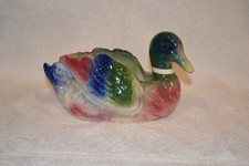 Vntg Duck Or Mallard Ceramic Pottery Planter Glazed Original Stamped Price 1.19