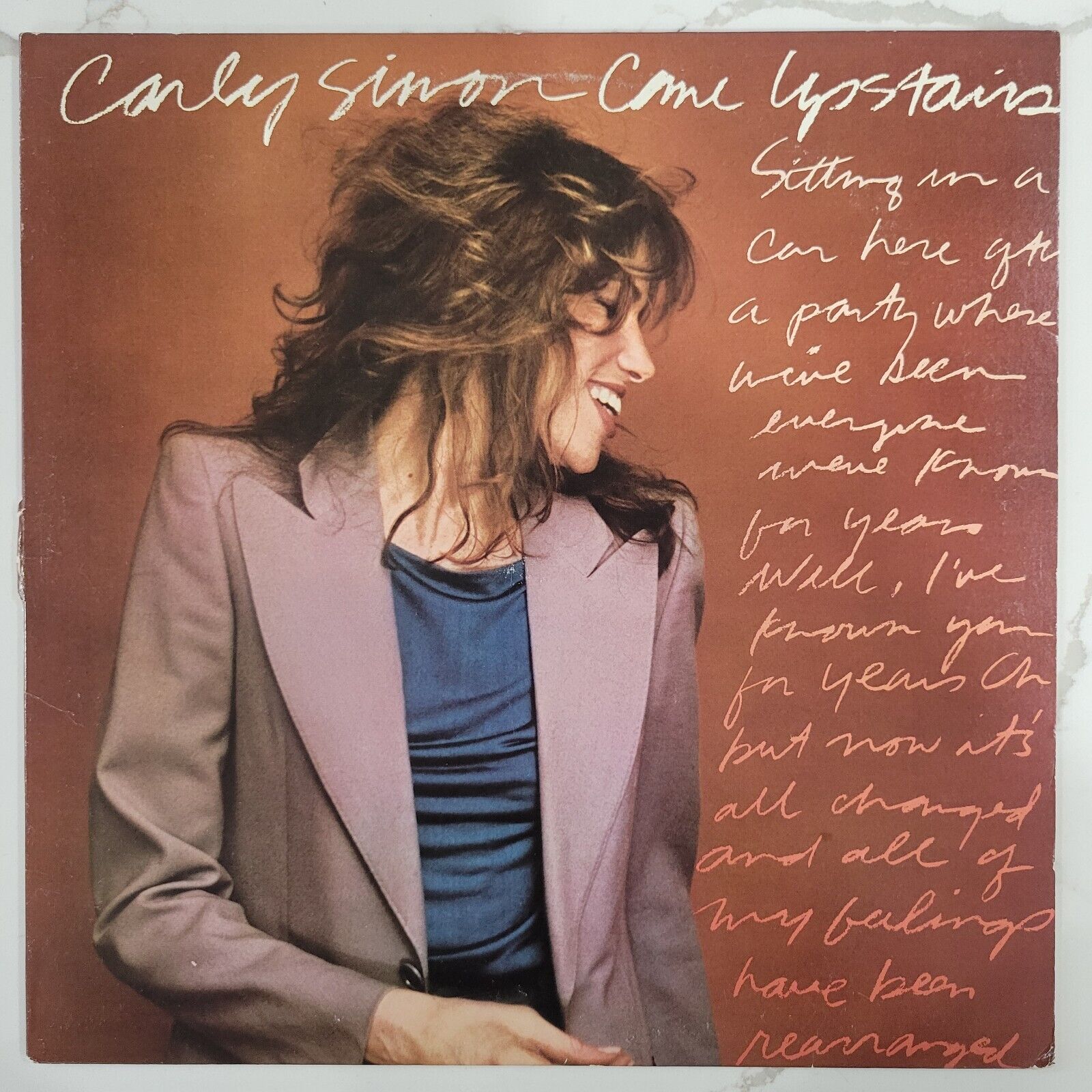 Carly Simon - Come Upstairs Vinyl LP - 1980 First Press - Warner Bros. BSK 3443