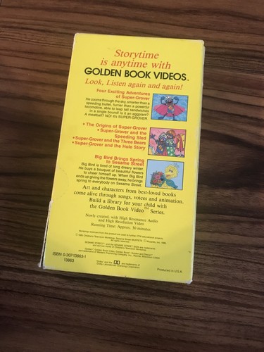 A Golden Book Video LOT of 2 VHS Favorite Stories Pound Puppies & Sesame Street - Picture 3 of 12
