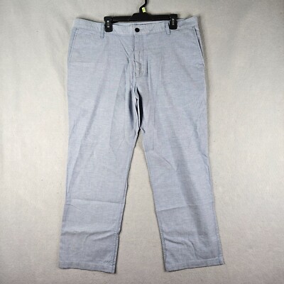 Dockers Pants Mens 40x30 Blue Regular Fit Stretch Chino Casual Office Basic 