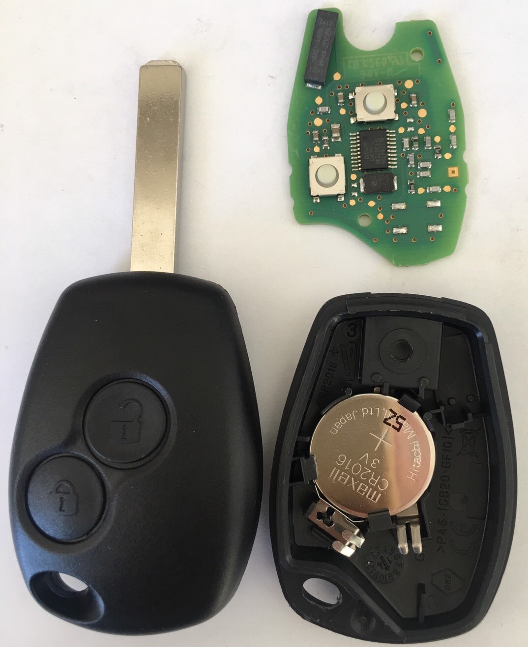 Clé vierge PCF7961M pour réparer un anti-démarrage bloqué sur Sandero et Dokker