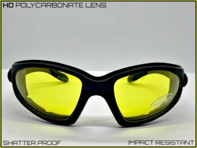 Nuove Lenti Gialle Padded Per Occhiali Da Moto Biker - Foto 4