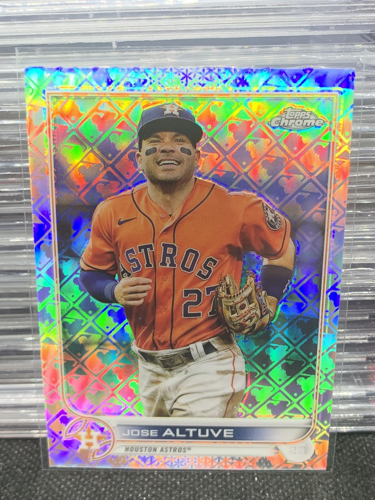 2022 Topps Chrome Logofractor Jose Altuve #61 Astros (B)