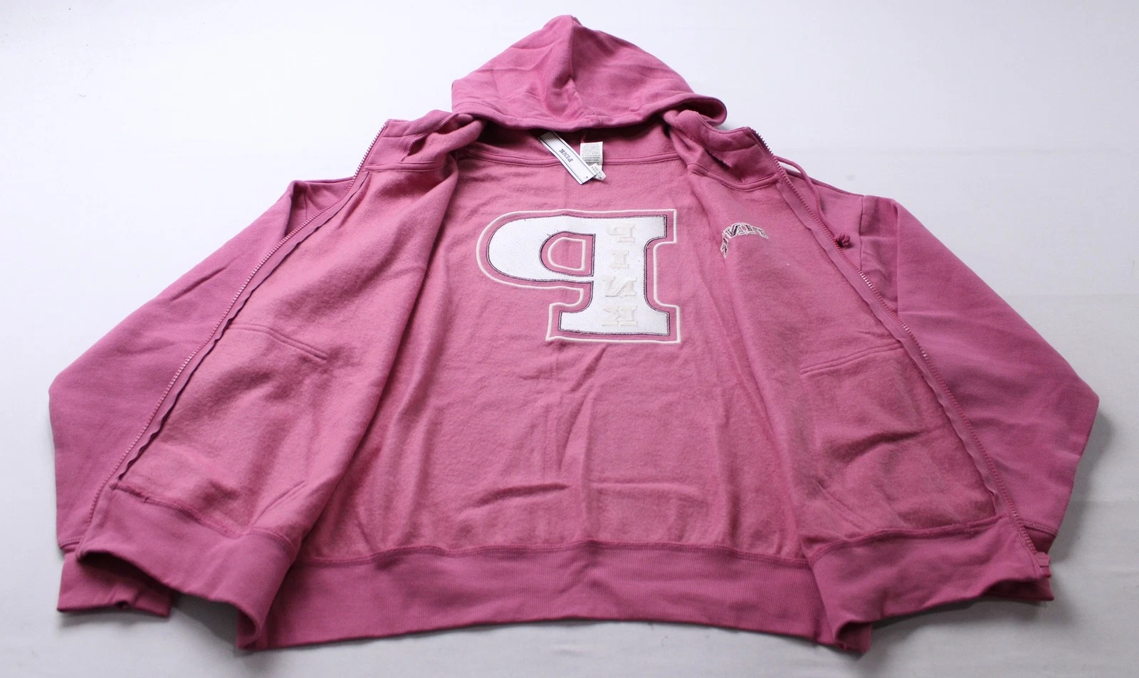 UNDERCOVER Felpa con cappuccio e zip intera Victoria's Secret ROSA donna edera pile campus MH7 rosa media