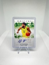 LJ Figueroa 2021-22 Panini Chronicles Draft Picks Origins Green Auto RC #OR-LJF