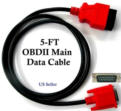 5FT OBDII OBD2 Cable Compatible with XTool X100 Pro2 Diagnostic Scanner Tool