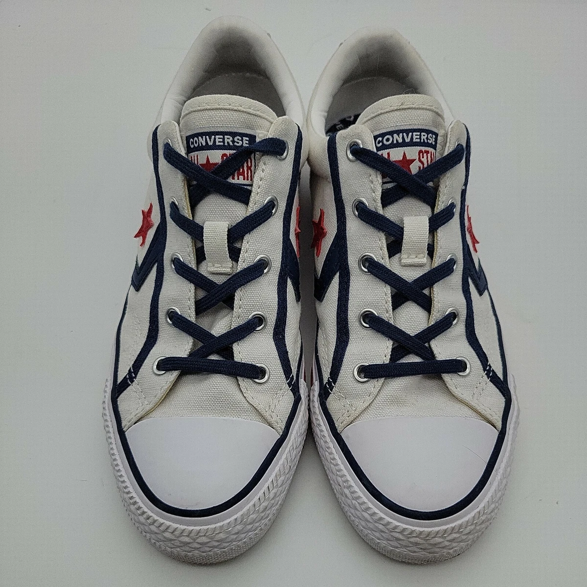 Converse all star player OX Kid Size 264720C White / Red Unisex | eBay