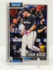 2026 Topps #37 Jakob Marsee RC Miami Marlins