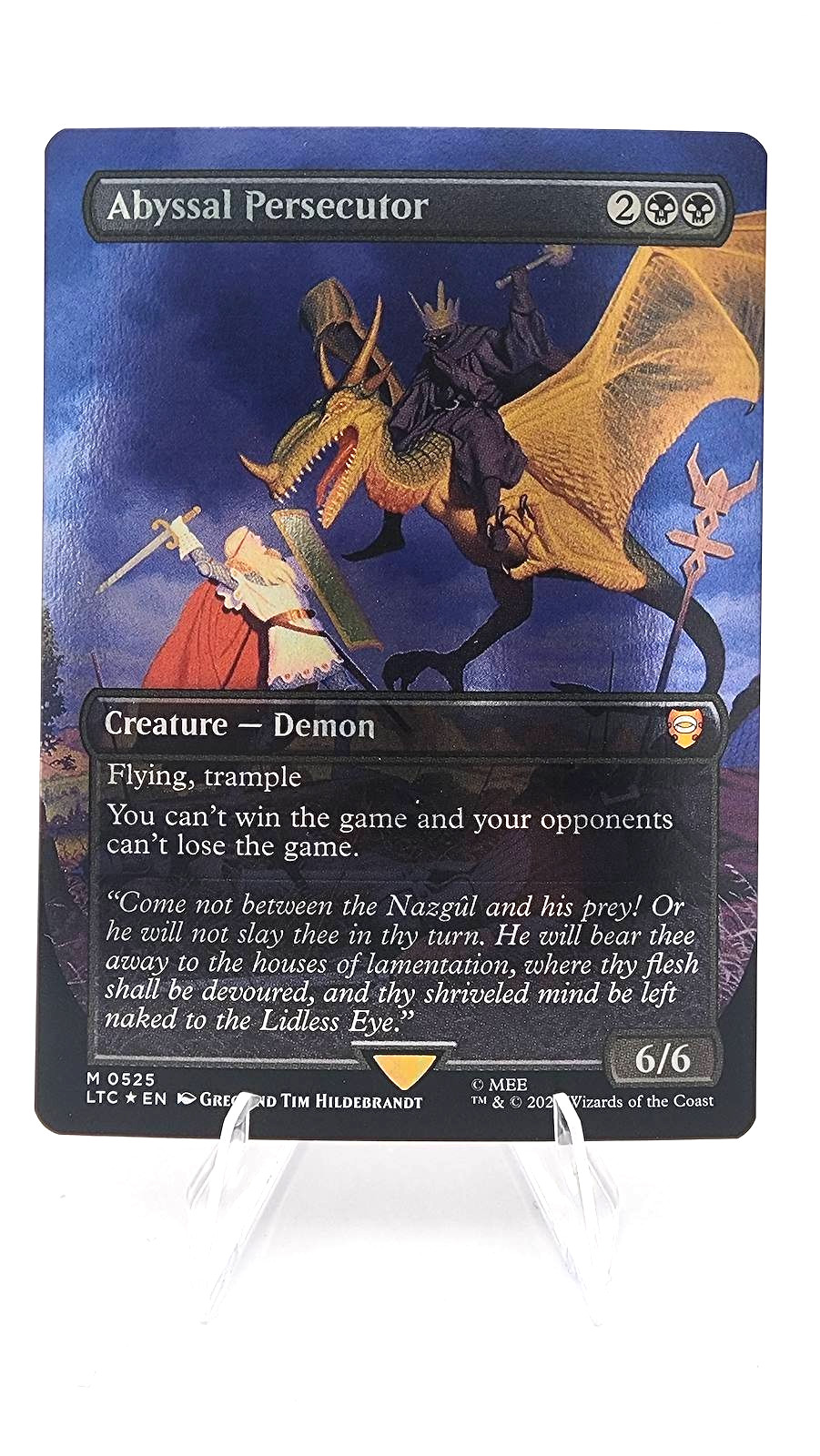 Abyssal Persecutor (Borderless) Commander: the Lord of the Rings, Foil.