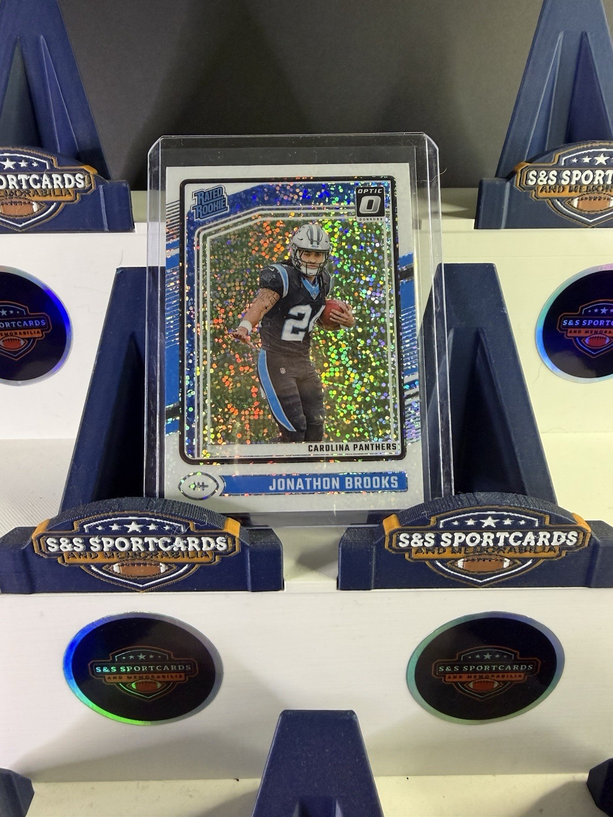 2024 Panini Donruss Optic Rated Rookie Jonathon Brooks #258 white sparkle