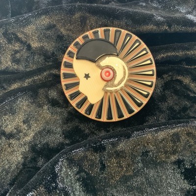 Lea Stein - Deco Lady  , Immaculate Condition. Signed.