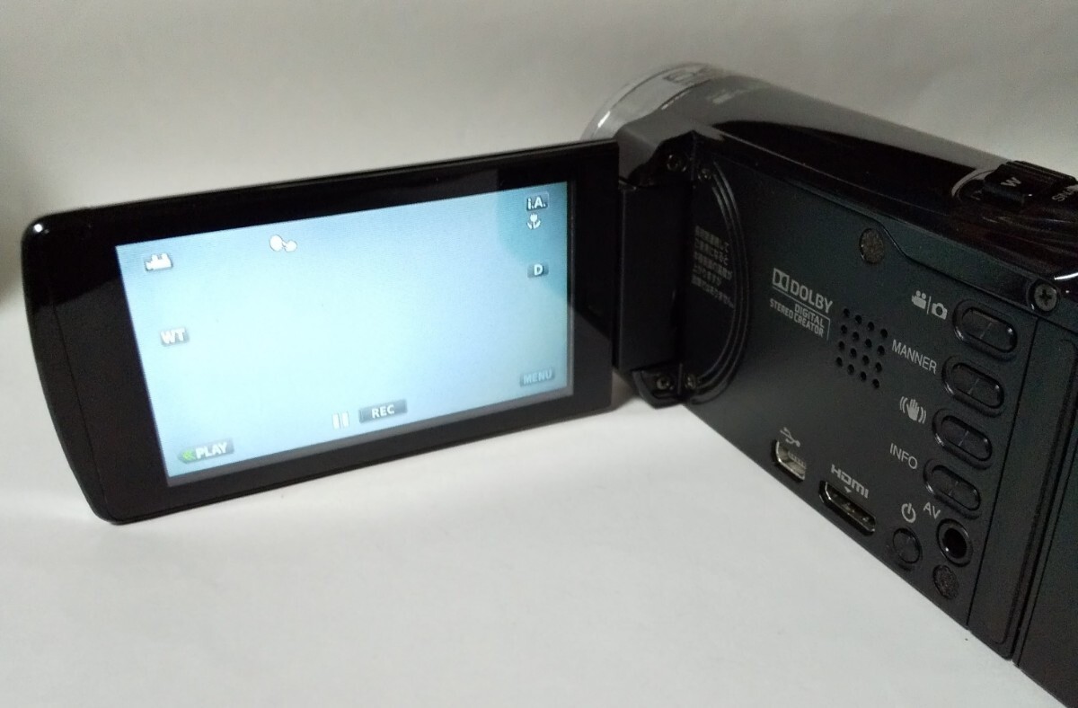 JVC GZ-E265-B Everio Camcorder 32GB Black AVCHD SDXC 40x