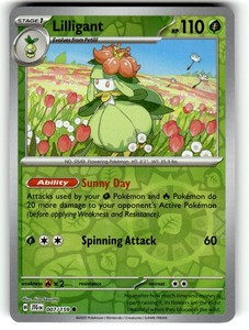 Pokemon SV09 Journey Together Lilligant 007/159 Reverse Foil
