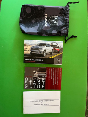 2022 Ram 500 Owners Manual.  FREE SHIPPING !!!