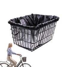 1 Waterproof Bike Basket Liner Rainproof Cover Fits For Most Bicycle Baskets