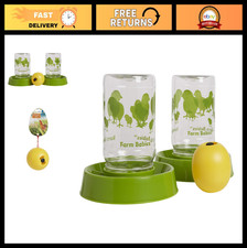 Baby Chick Feeder Waterer Set - USA Made, Pack of 2 with Ball, Poultry Supplies